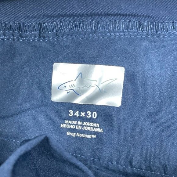 Mens Navy Blue Performance Pants 34X30 Stretch Polyester Blend a0053 - Picture 6 of 9
